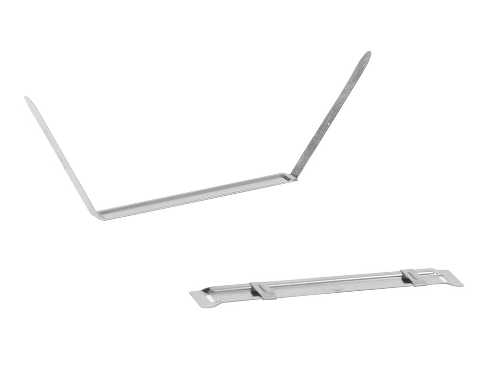ENCADERNADOR FASTENER Q-CONNECT PRATEADO CAIXA DE 50 UNIDADES