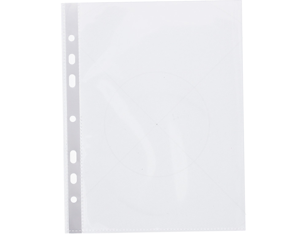 BOLSA CATALOGO/MICA Q-CONNECT DIN A5 100 MICRONS CRISTAL 6 FUROS