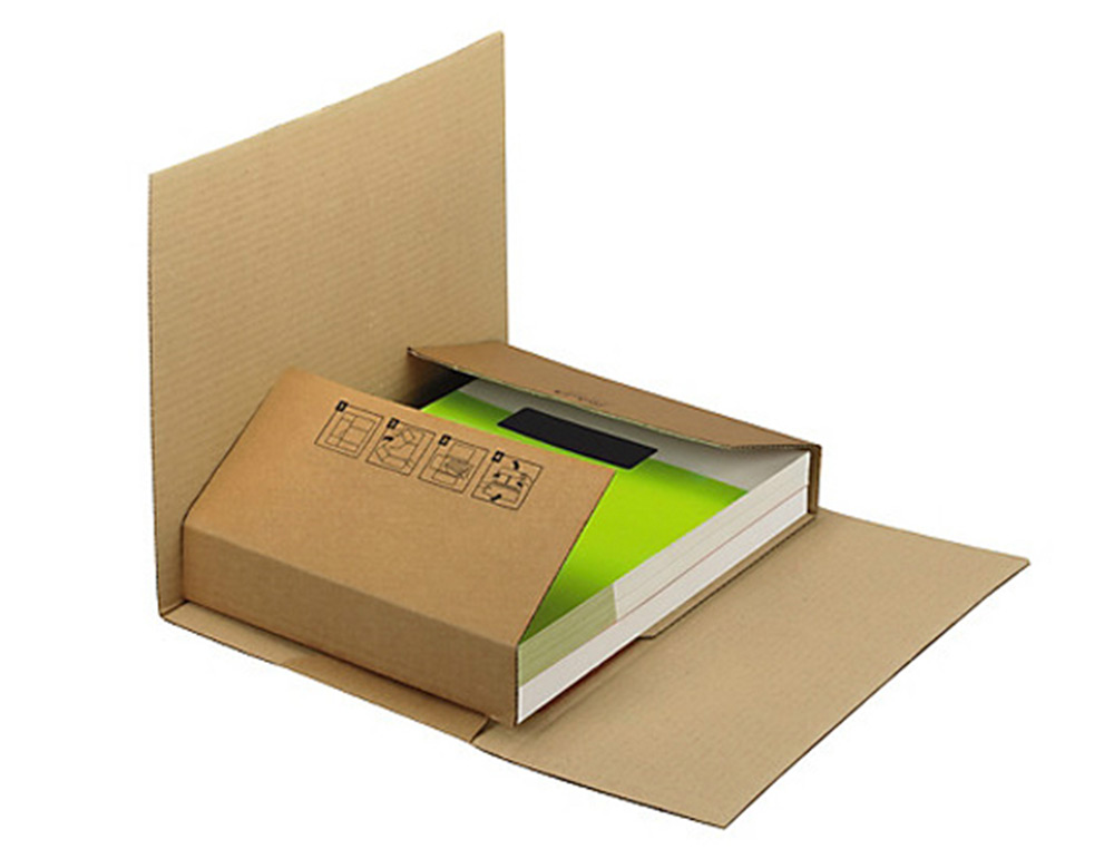 CAIXA PARA EMBALAR Q-CONNECT LIVRO MEDIDAS 400X290X75 MM ESPESSURA CARTAO 3 MM