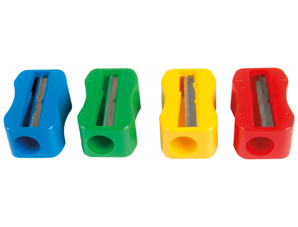 APARA LAPIS M+R DE PLASTICO 1 USO SEM PARAFUSO FORMA RETANGULAR ERGONOMICA