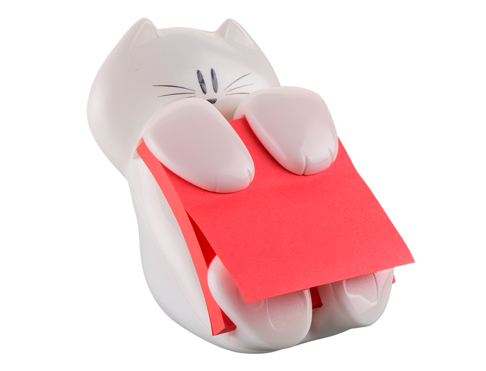 DISPENSADOR BLOCO DE NOTAS ADESIVAS POST-IT Z NOTE GATO 76X76 MM
