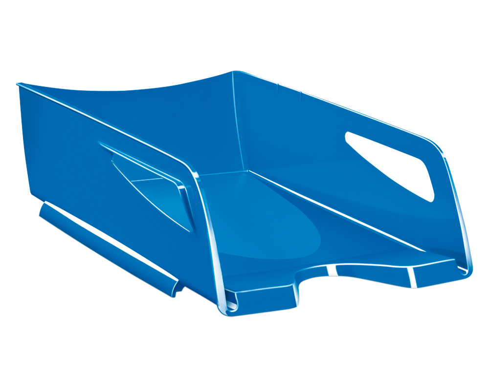 TABULEIRO DE SECRETARIA CEP MAXI DE GRANDE CAPACIDADE 386X270X115 MM PLASTICO AZUL