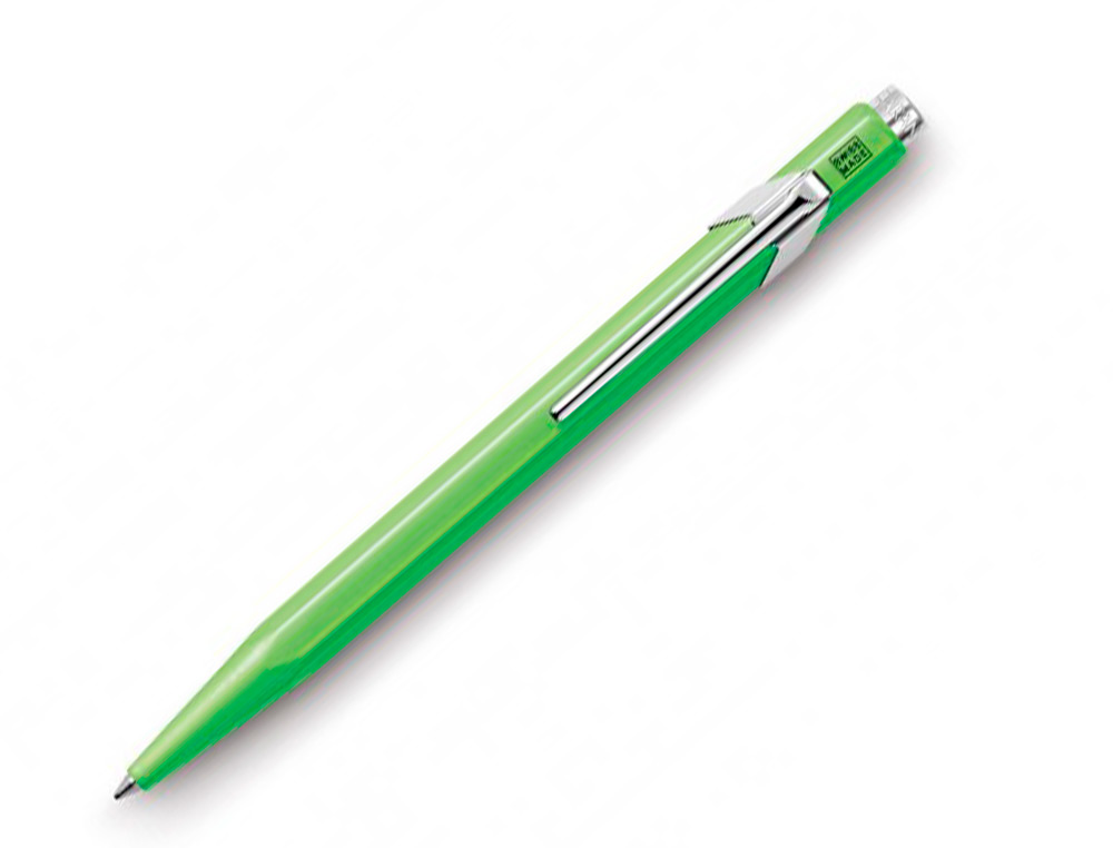 ESFEROGRÁFICA CARAN D'ACHE 849 FLUO VERDE LIMAO PONTA MEDIA