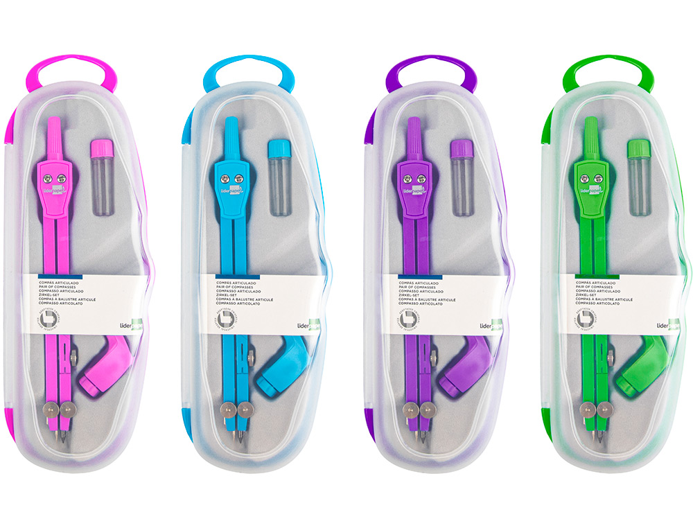 COMPASSO LIDERPAPEL ARTICULADO COM ADAPTADOR UNIVERSAL COR