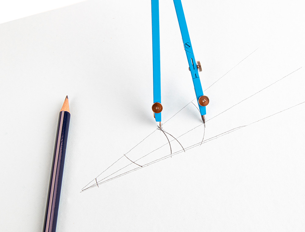 COMPASSO LIDERPAPEL ARTICULADO COM ADAPTADOR UNIVERSAL COR