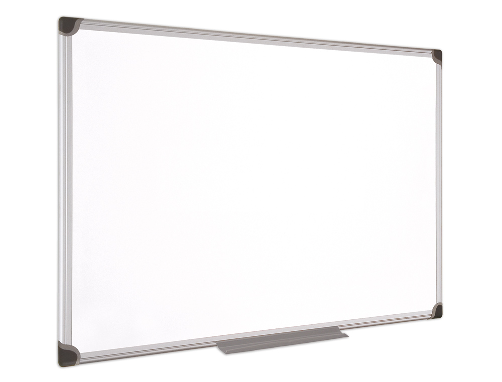 QUADRO BRANCO BI-OFFICE MAGNETICA MAYA W CERAMICA VITRIFICADA MOLDURA DE ALUMINIO 60 X 45 CM COM BANDEJA PARA ACESSORIOS