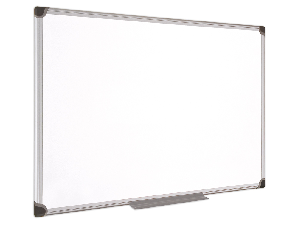 QUADRO BRANCO BI-OFFICE MAGNETICA MAYA W CERAMICA VITRIFICADA MOLDURA DE ALUMINIO 120 X 90 CM COM BANDEJA PARA ACESSORIO