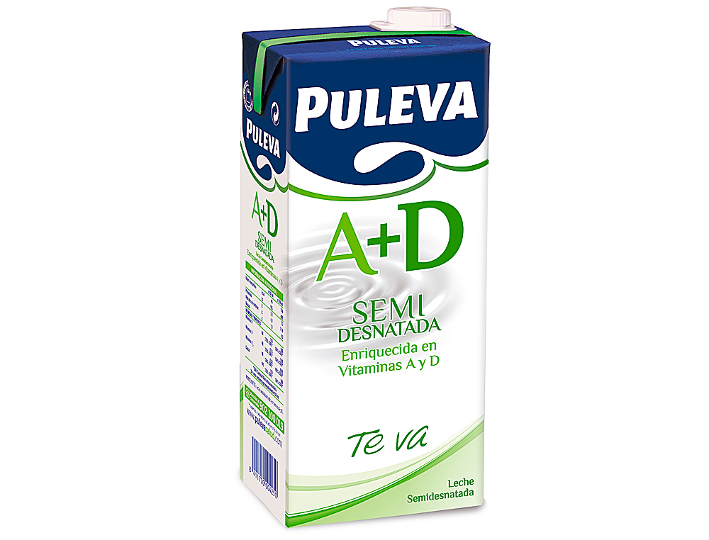 LEITE MEIO GORDO PULEVA BRIK DE 1 LITRO