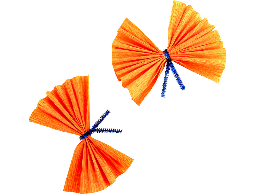 PAPEL CREPE FLORISTA LIDERPAPEL 50 CM X 2,5 M 85GR LARANJA