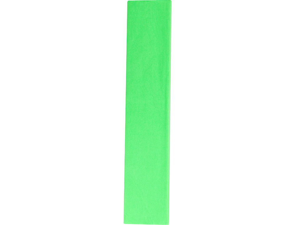 PAPEL CREPE LIDERPAPEL 50 CM X 2,5 M 34GR VERDE FLUORESCENTE