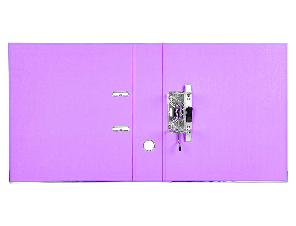 PASTA DE ARQUIVO DE ALAVANCA LIDERPAPEL DOCUMENTA PVC DIN A4 LOMBADA 75 MM LILAS