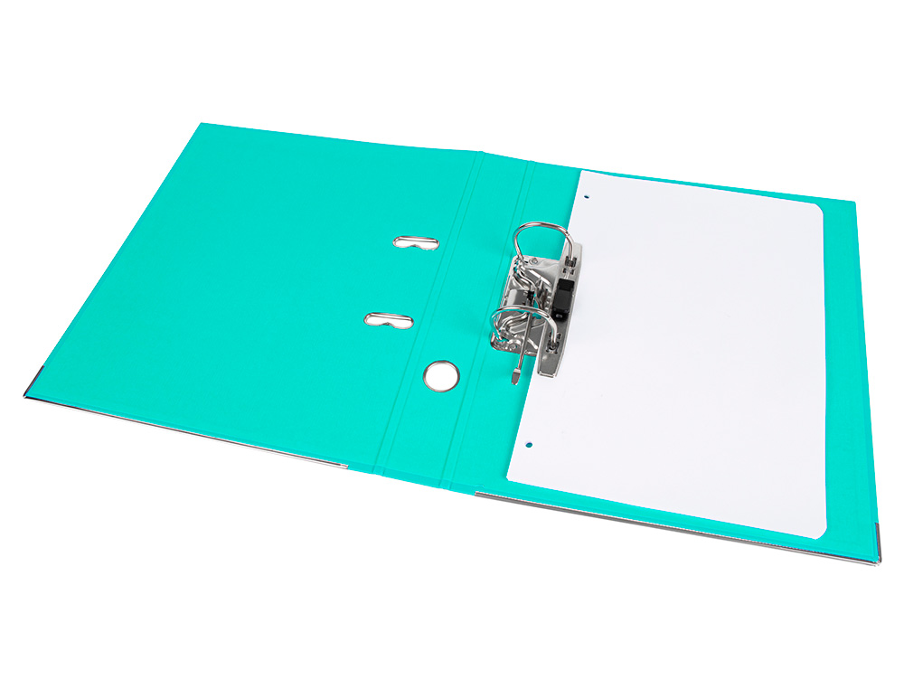 PASTA DE ARQUIVO DE ALAVANCA LIDERPAPEL DOCUMENTA PVC DIN A4 LOMBADA 75 MM VERDE CLARO