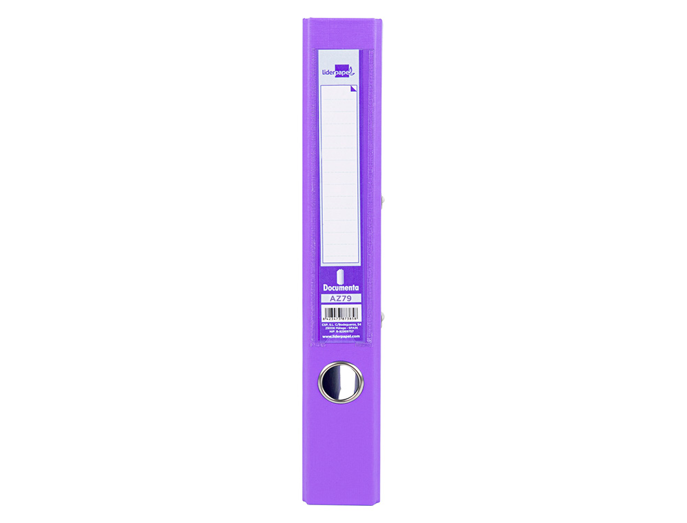 PASTA DE ARQUIVO DE ALAVANCA LIDERPAPEL DOCUMENTA PVC DIN A4 LOMBADA 52 MM LILAS