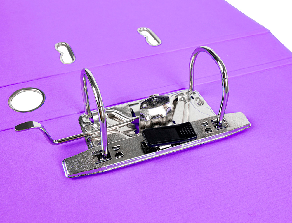 PASTA DE ARQUIVO DE ALAVANCA LIDERPAPEL DOCUMENTA PVC DIN A4 LOMBADA 52 MM LILAS