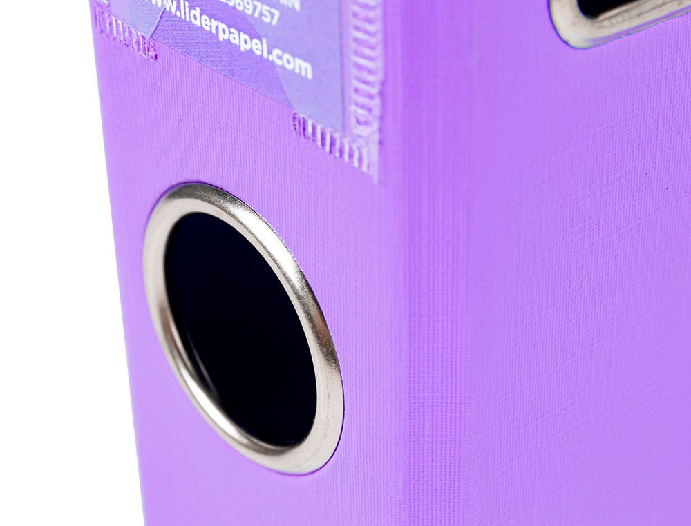 PASTA DE ARQUIVO DE ALAVANCA LIDERPAPEL DOCUMENTA PVC DIN A4 LOMBADA 52 MM LILAS