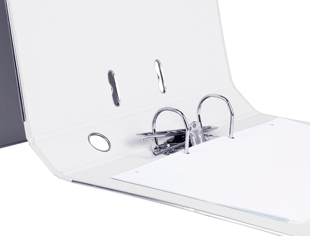 PASTA DE ARQUIVO DE ALAVANCA LIDERPAPEL DOCUMENTA PVC FOLIO LOMBADA 52 MM BRANCO