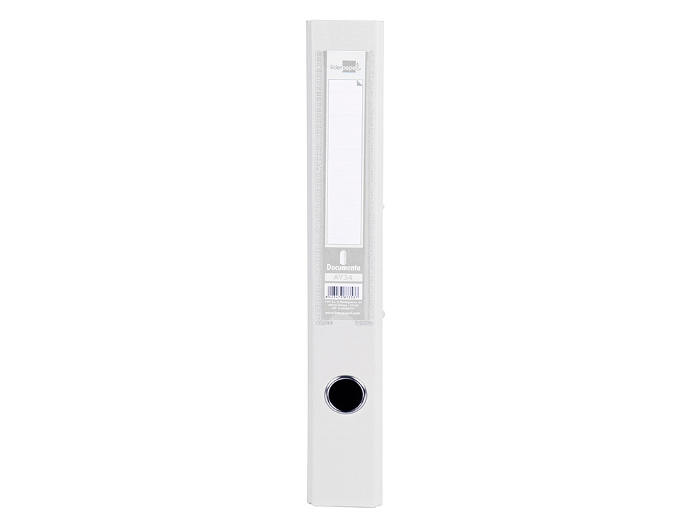 PASTA DE ARQUIVO DE ALAVANCA LIDERPAPEL DOCUMENTA PVC FOLIO LOMBADA 52 MM BRANCO