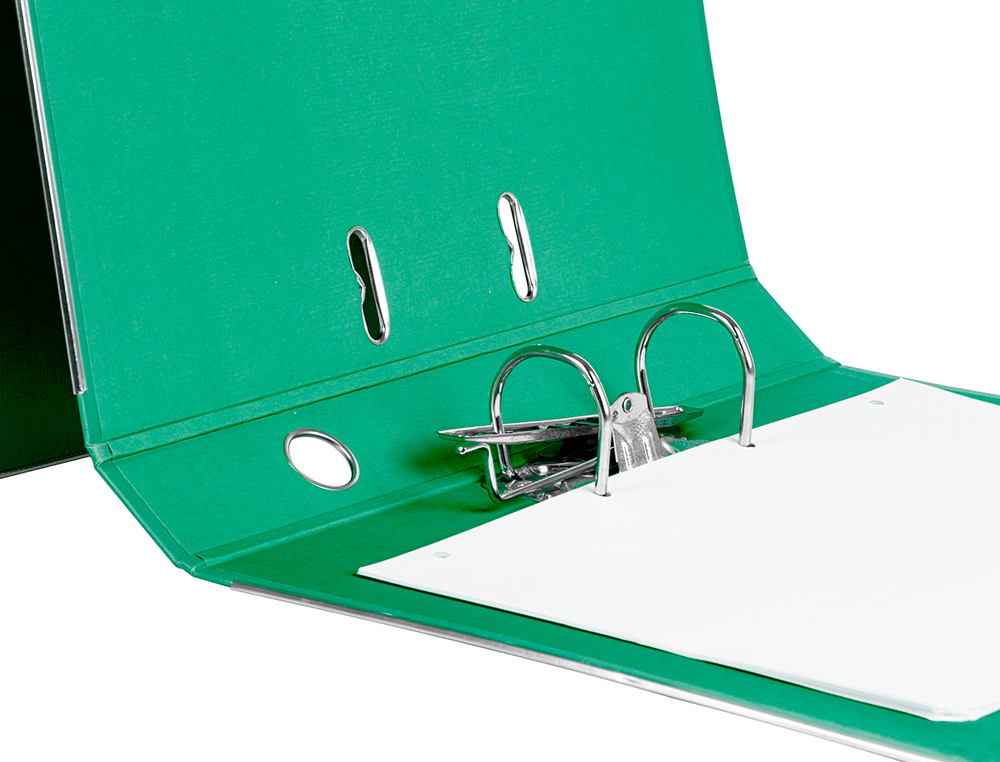 PASTA DE ARQUIVO DE ALAVANCA LIDERPAPEL DOCUMENTA PVC FOLIO LOMBADA 52 MM VERDE