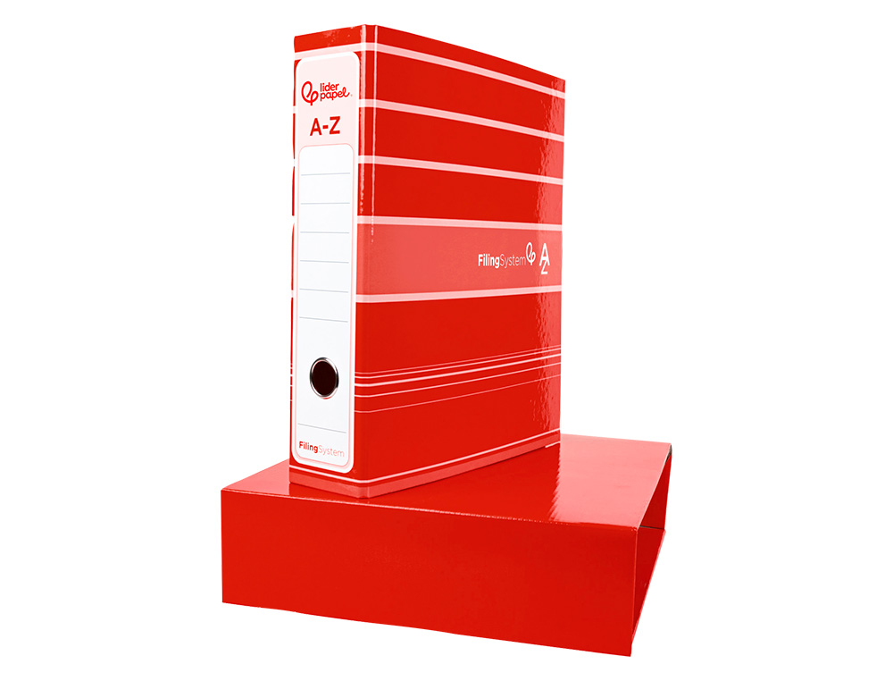 PASTA DE ARQUIVO DE ALAVANCA LIDERPAPEL FILING SYSTEM CARTAO FORRADO DIN A4 COM CAIXA CORES SORTIDAS