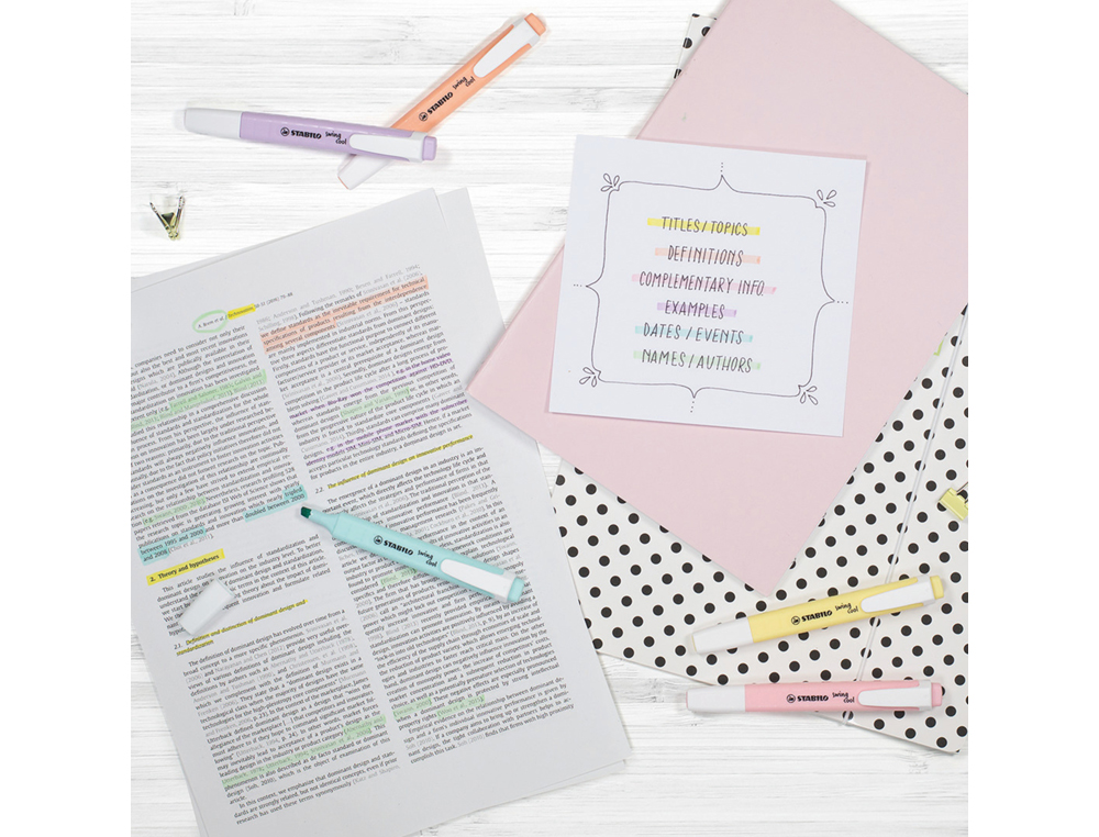 MARCADOR FLUORESCENTE STABILO SWING COOL PASTEL TURQUESA