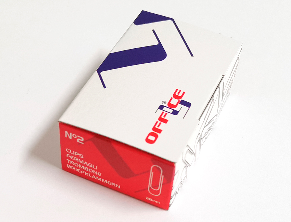CLIPS LISMANIA L-OFFICE N2 28 MM CAIXA DE 100 UNIDADES