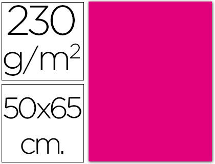 CARTOLINA FLUORESCENTE 50 X 65 CM 230 GR MAGENTA