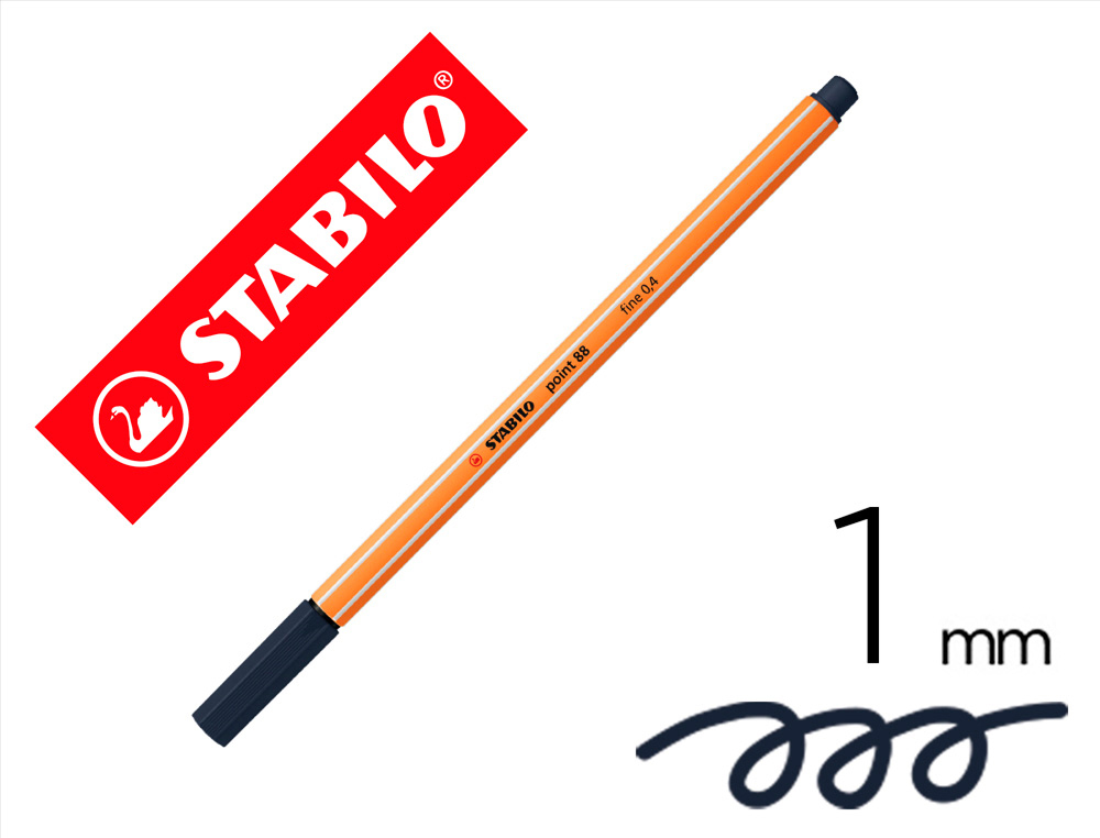MARCADOR STABILO PONTA DE FIBRA POINT 88 CINZA PAYNES 0,4 MM
