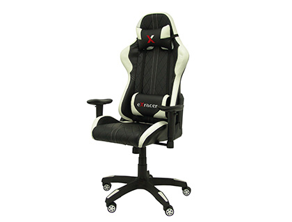 CADEIRA PYC GAMING CHAIR GIRATORIA SIMI PELE REGULAVEL EM ALTURA PRETA 1200+80X670X670 MM