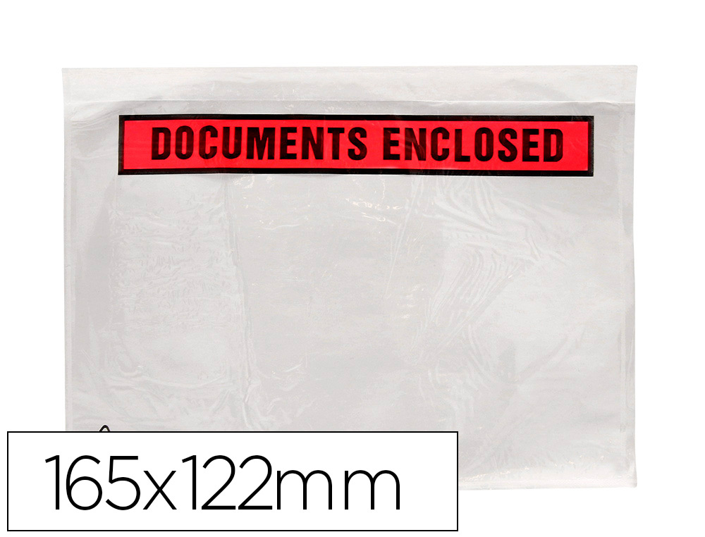 ENVELOPE AUTOADESIVO Q-CONNECT PORTA DOCUMENTOS MULTILINGUE 165X122 MM SEM JANELA PACK DE 100 UNIDADES
