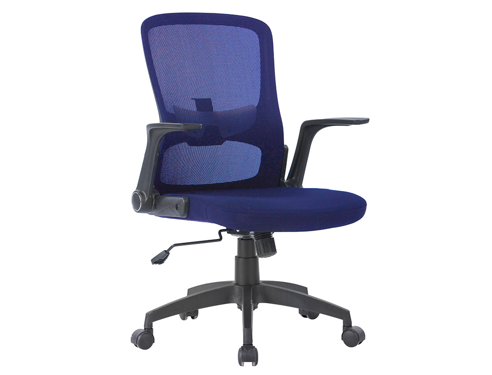 CADEIRA DE ESCRITORIO Q-CONNECT BASE METAL REGULAVEL EM ALTURA 910+75MM ALTURA 610MM LARGURA 550MM PROFUNDIDADE TECIDO A