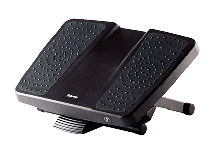 APOIO DE PES FELLOWES ULTIMATE SERIE PROFISSIONAL AJUSTAVEL 3 ALTURAS PRETO 100X388X338 MM
