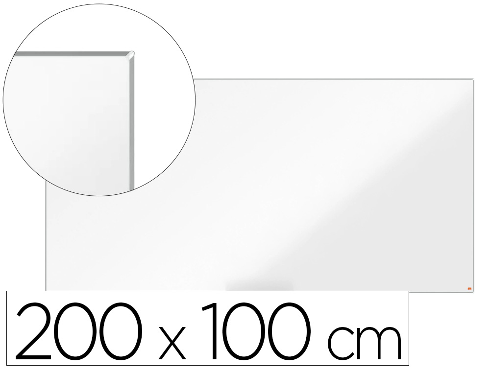 QUADRO BRANCO NOBO NANO CLEAN IP PRO LACADO MAGNETICO 2000X1000 MM