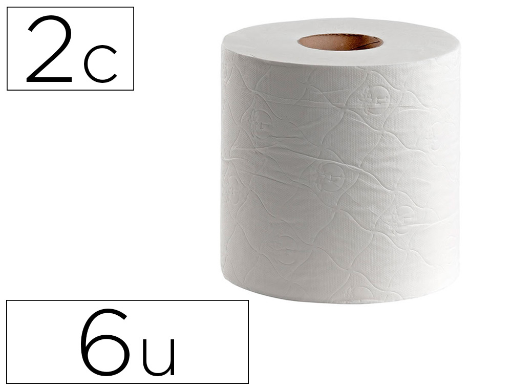 PAPEL SECA MOS DAHI 2 CAPAS CELULOSE LISA 210 MM X 150 MT PACK DE 6 ROLOS