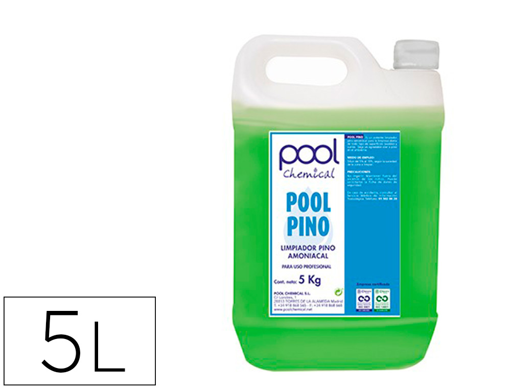 LIQUIDO DE LIMPEZA AMONIACAL POOL CHEMICAL AROMA PINHO GARRAFA 5 LITROS