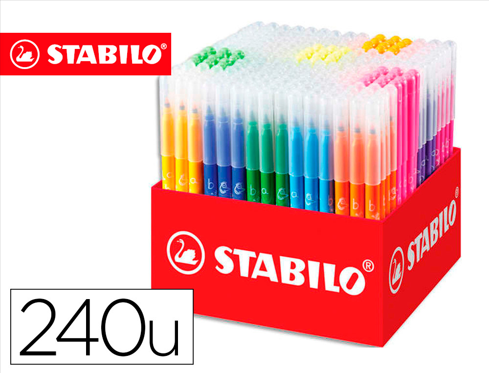 LAPIS DE COR STABILO TRIO AZ SCHOOL PACK DE 240 UNIDADES 20 CORES SORTIDAS
