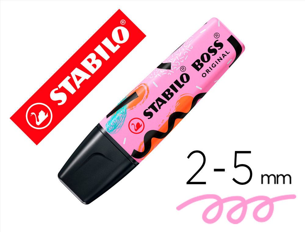 MARCADOR FLUORESCENTE STABILO BOSS ORIGINAL PASTEL BY JU SCHNEE FUCSIA
