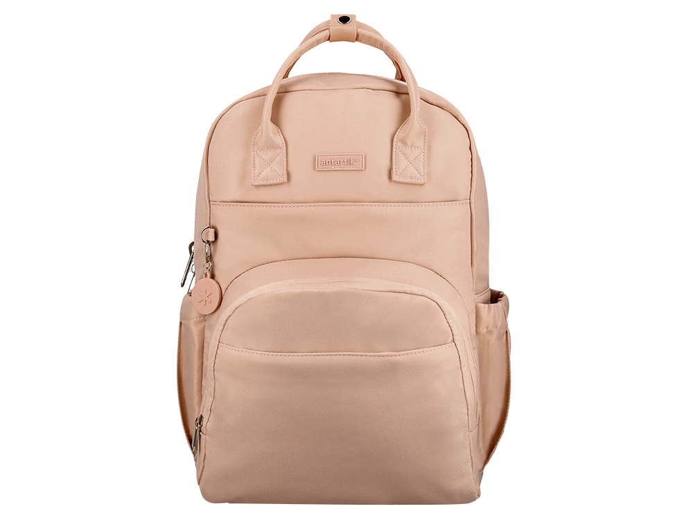 MOCHILA ANTARTIK DESIGN CASUAL COM ASA MULTIBOLSO COR VERDE MATCHA 410X120X290 MM