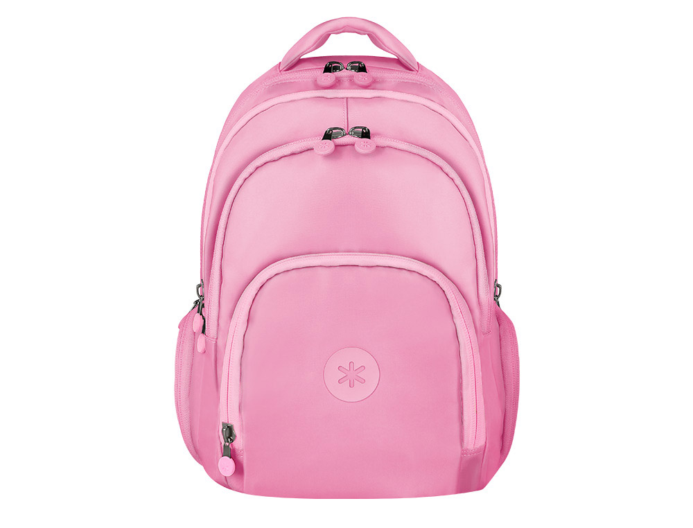 MOCHILA ANTARTIK MULTIBOLSO 19L COMPARTIMENTO PARA PORTATIL E TABLET COR ROSA 450X160X300 MM