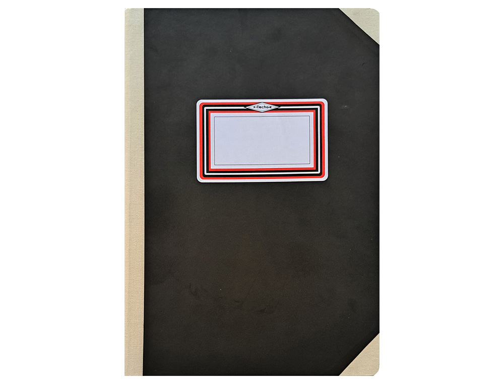 LIVRO FLECHA ALMACO A4+ LISO 100 FLS PRETO