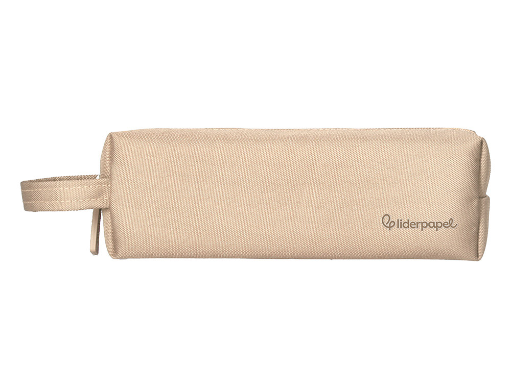 ESTOJO ESCOLAR LIDERPAPEL CLASSIC RETANGULAR COM ASA 210X70 MM CREME