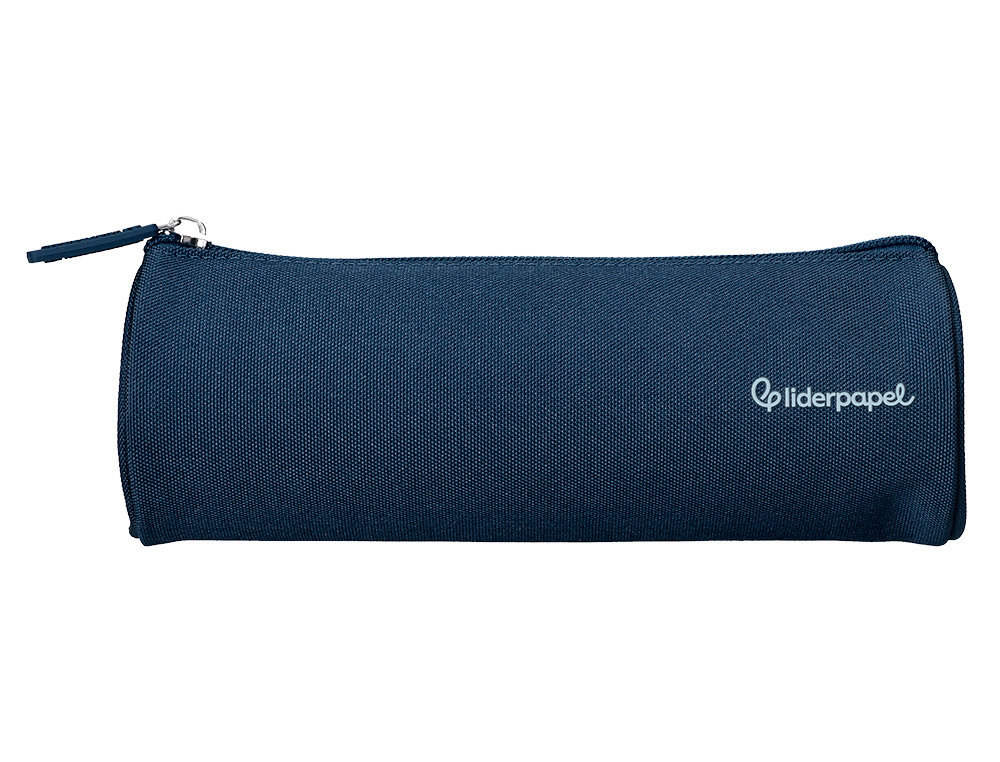 ESTOJO ESCOLAR LIDERPAPEL CLASSIC CILINDRICO LARGO 210X70 MM AZUL MARINHO