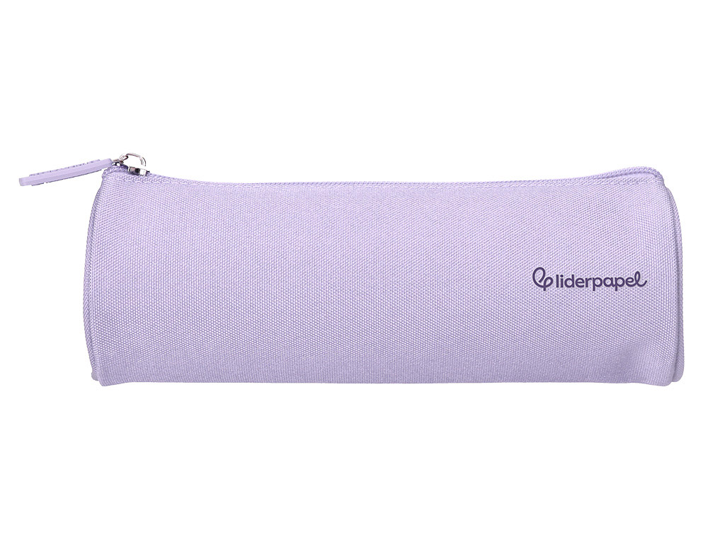 ESTOJO ESCOLAR LIDERPAPEL CLASSIC CILINDRICO LARGO 210X70 MM LILAS