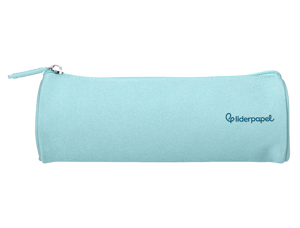ESTOJO ESCOLAR LIDERPAPEL CLASSIC CILINDRICO LARGO 210X70 MM AZUL CELESTE