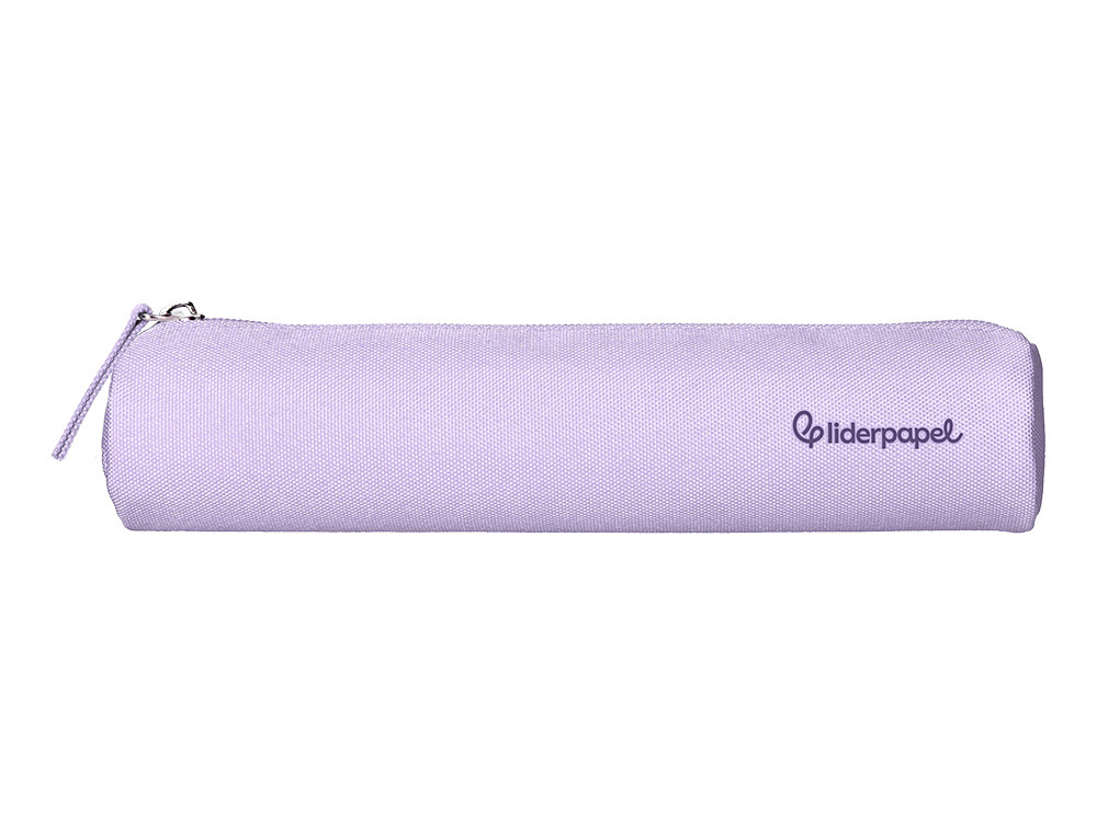 ESTOJO ESCOLAR LIDERPAPEL CILINDRICO ESTREITO 220X45 MM LILAS