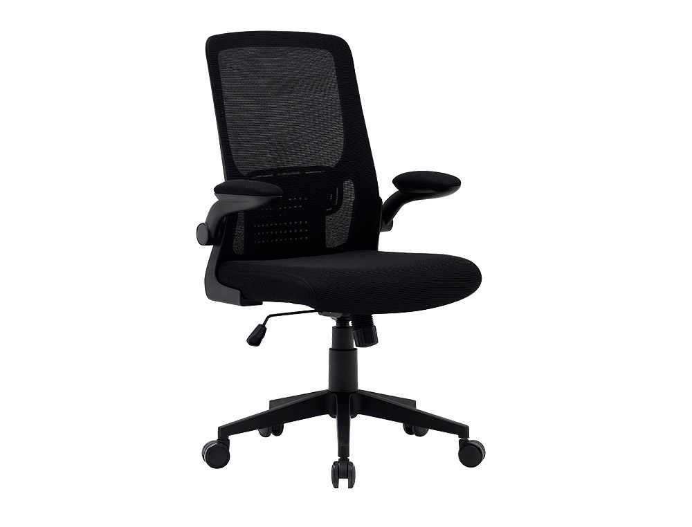 CADEIRA Q-CONNECT ESCRITORIO ALBA MALHA BASE METALICA ALT MAX 1110 LARG 610 PROF 580 RODAS PREMIUM COR PRETO