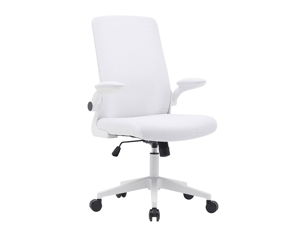 CADEIRA Q-CONNECT ESCRITORIO ALBA MALHA BASE METALICA ALT MAX 1110 LARG 610 PROF 580 RODAS PREMIUM COR BRANCO