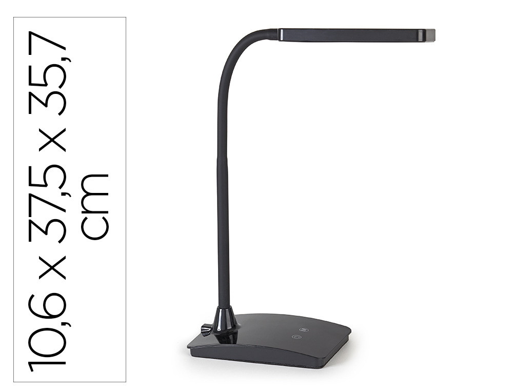 CANDEEIRO DE ESCRITORIO MAUL LED PEARLY TRES NIVEIS INTENSIDADE COR PRETO 106X375X357 MM