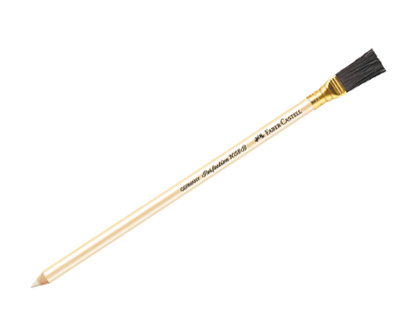 LAPIS BORRACHA FABER COM ESCOVA