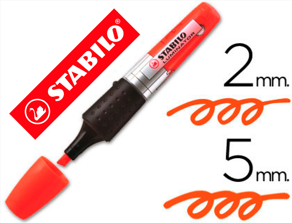 MARCADOR FLUORESCENTE STABILO BOSS LUMINATOR LARANJA TINTA LIQUIDA