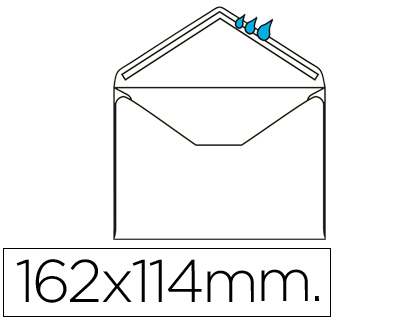 ENVELOPE LIDERPAPEL N.21 MNIMO NORMALIZADO BRANCO 114X162MM ENGOMADO PACK DE 500 UNIDADES